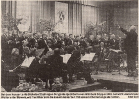 25jähriges Dirigentenjubiläum W. Stipp