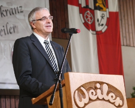 Männerchor Weiler bei Bingen: 125 Jahre - Glückwünsche von Verbandsbürgermeister Franz-Josef Riediger