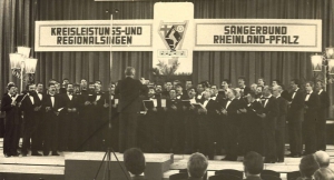 MGV Weiler beim Leistungssingen 1988 in der Rhein-Nahe-Halle