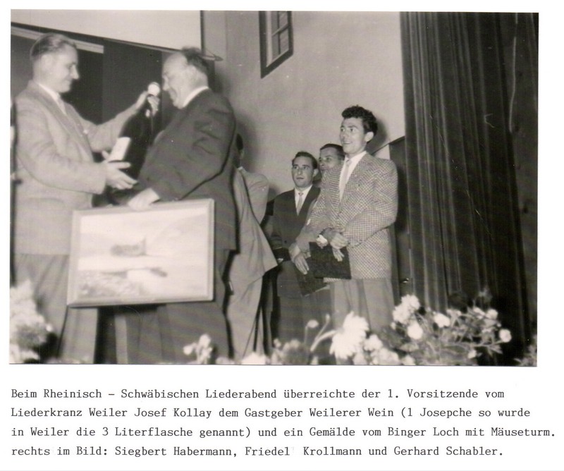 1956 Rheinisch-Schwäbischer Liederabend Pfalzgrafenweiler
