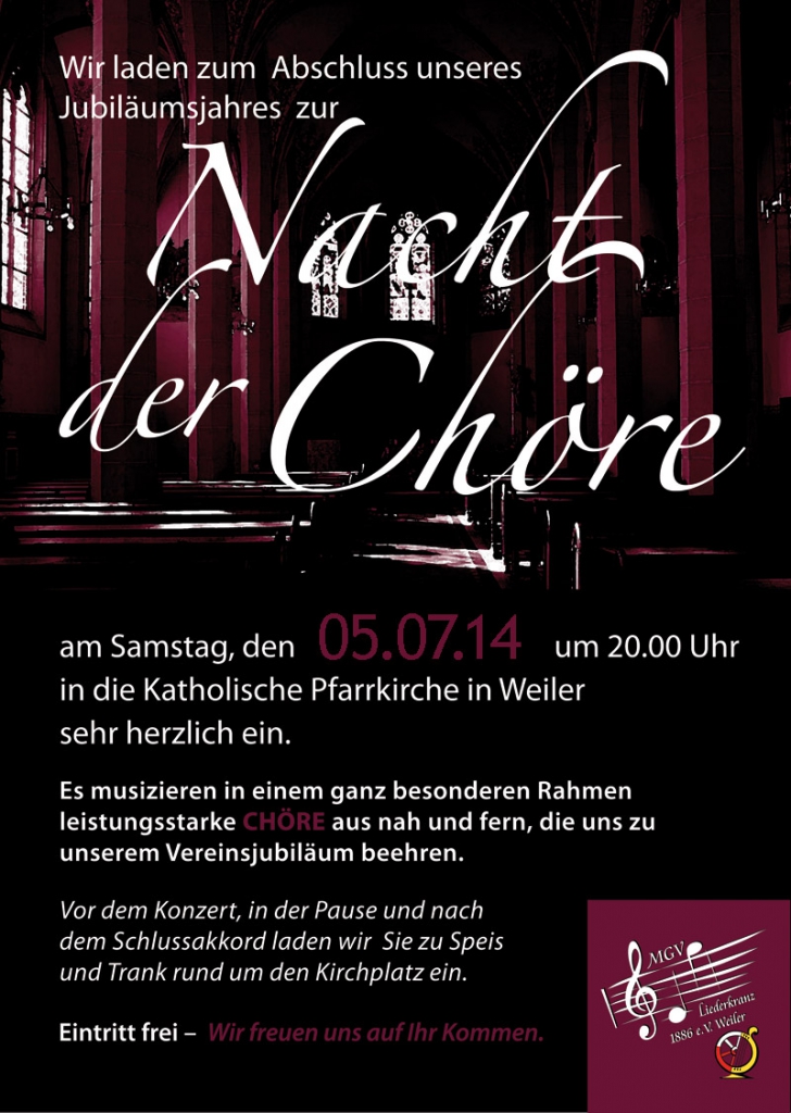 2013 Plakat Nacht der Chöre